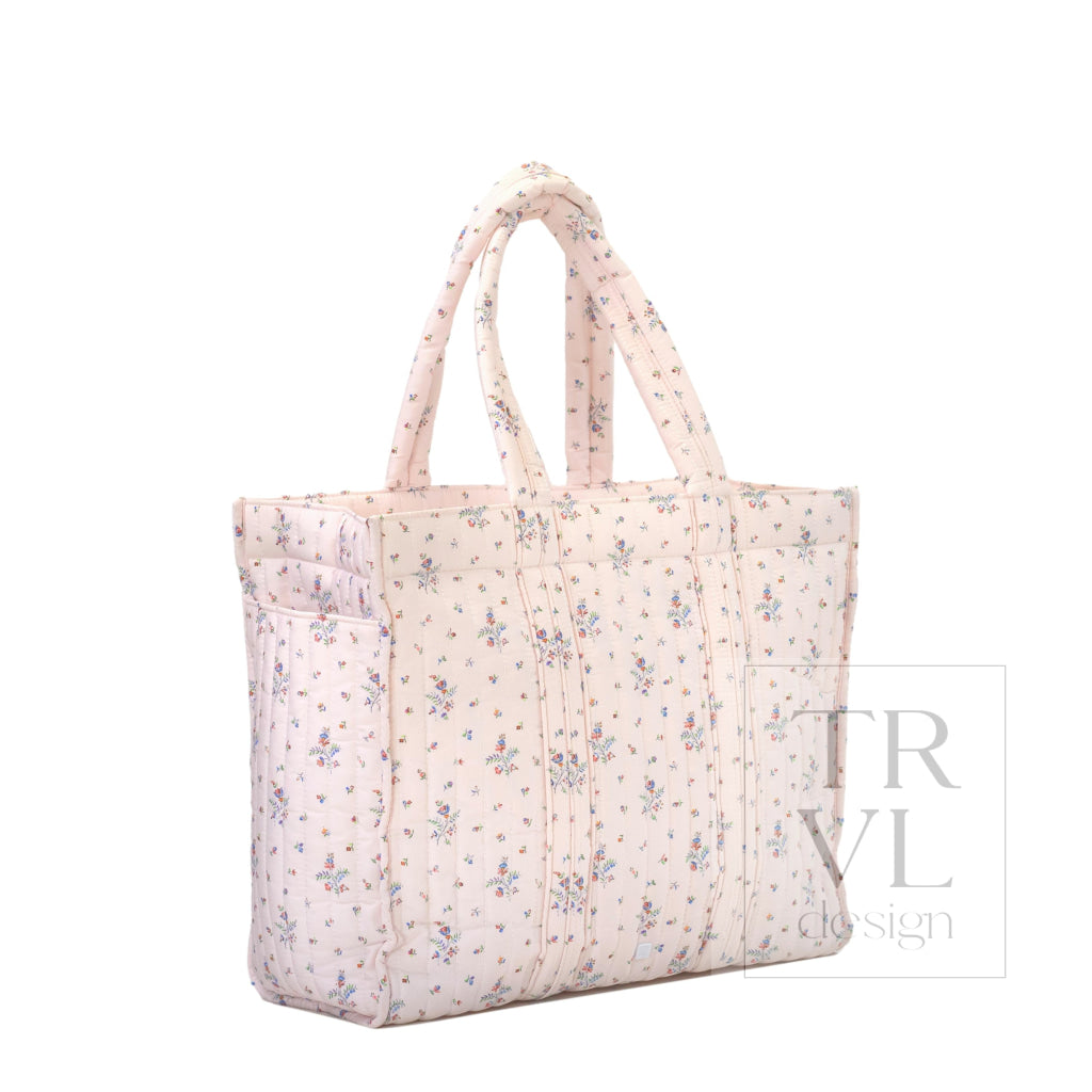 QUILTED GO GO TOTE - FLEURIE - Tote Bags