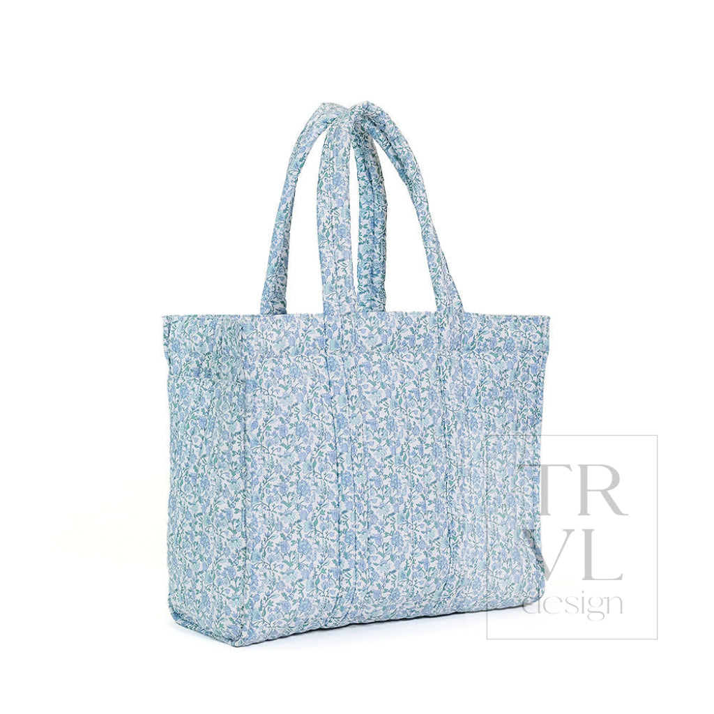 QUILTED GO GO TOTE - HAMPTONS FLORAL - Tote Bags