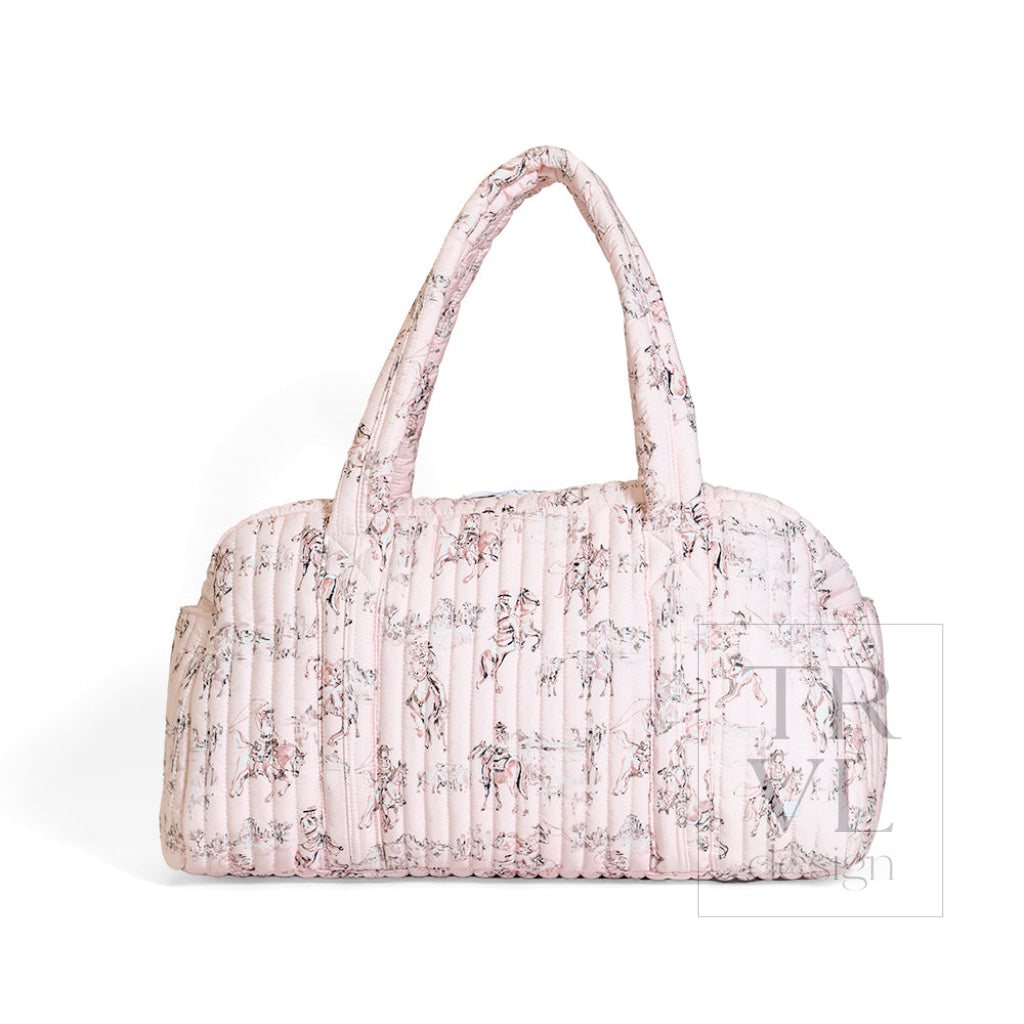 QUILTED GRANDE DUFFEL - COWGIRL TOILE - Duffel Bags