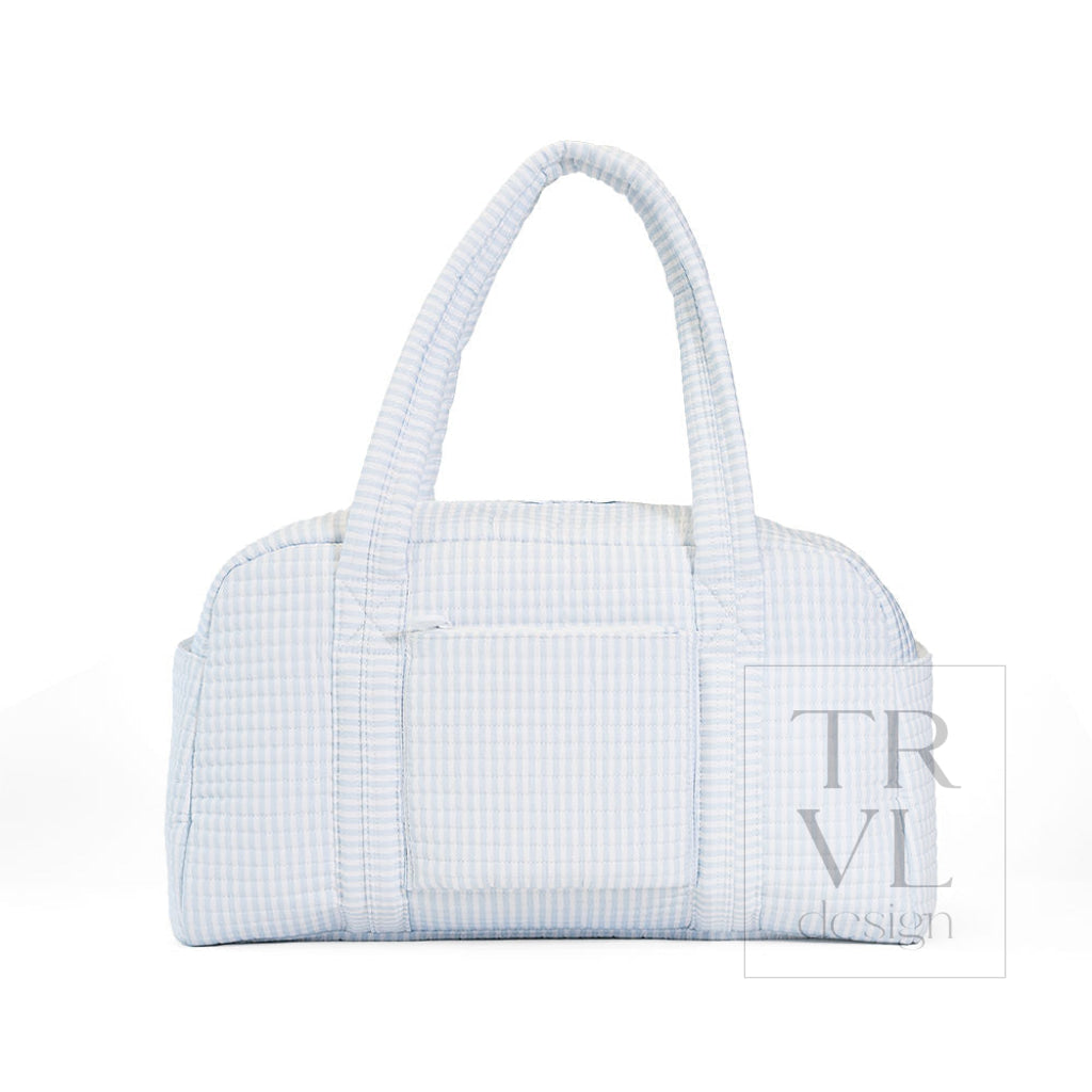 QUILTED GRANDE DUFFEL - PIMLICO STRIPE BLUE - Duffel Bags