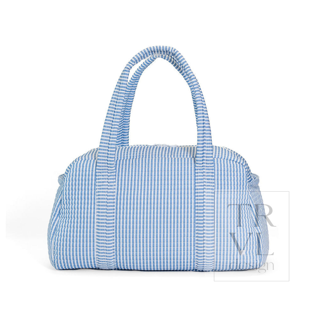 QUILTED GRANDE DUFFEL - PIMLICO STRIPE CHAMBRAY - Duffel Bags