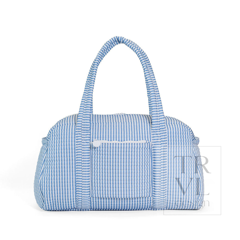 QUILTED GRANDE DUFFEL - PIMLICO STRIPE CHAMBRAY - Duffel Bags