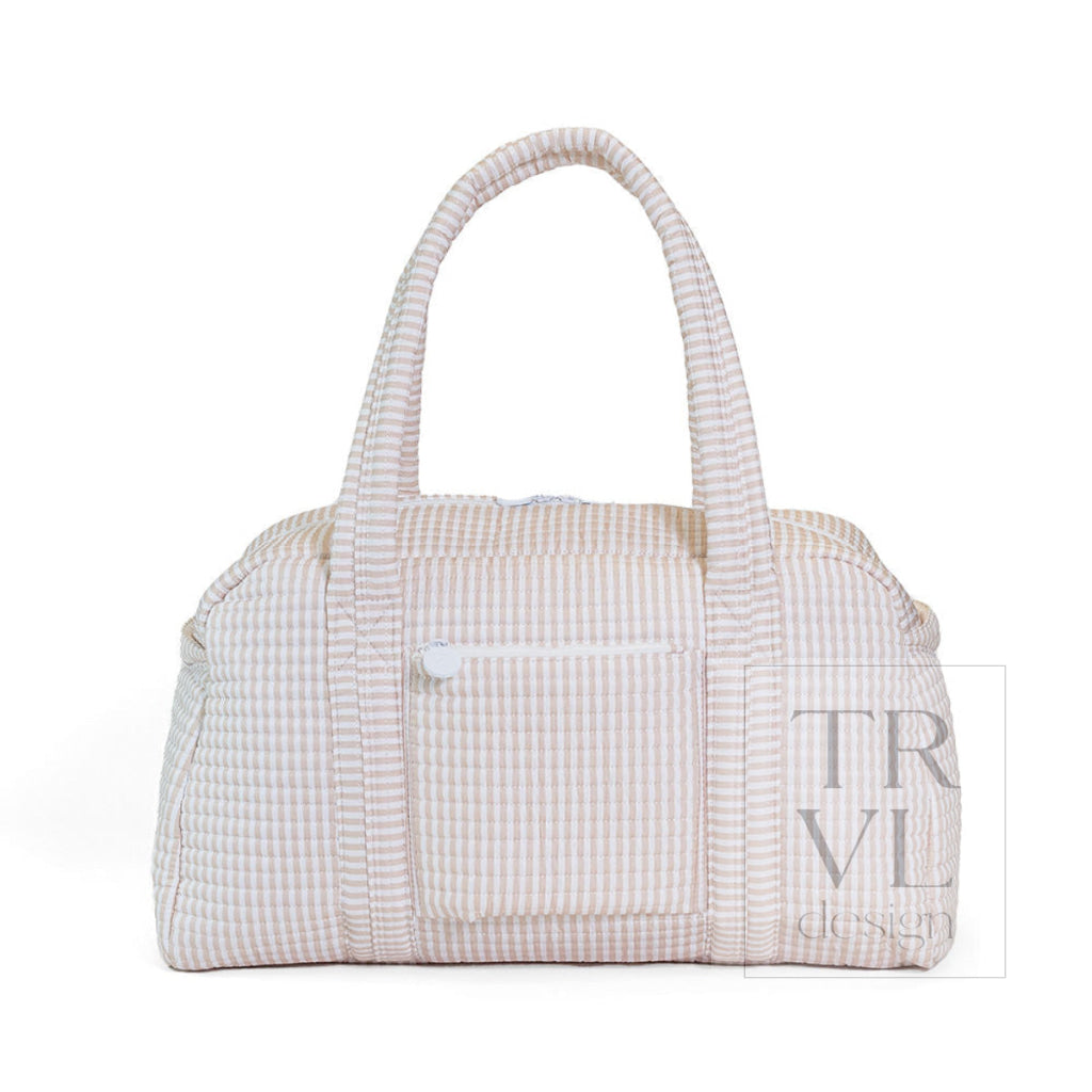 QUILTED GRANDE DUFFEL - PIMLICO STRIPE SAND - Duffel Bags