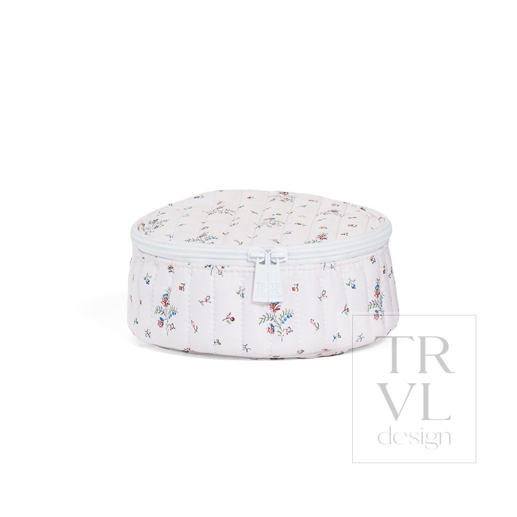 QUILTED JEWEL ROUND - FLEURIE - Jewelry Holders