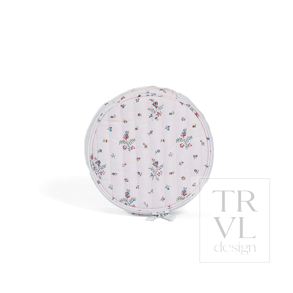 QUILTED JEWEL ROUND - FLEURIE - Jewelry Holders