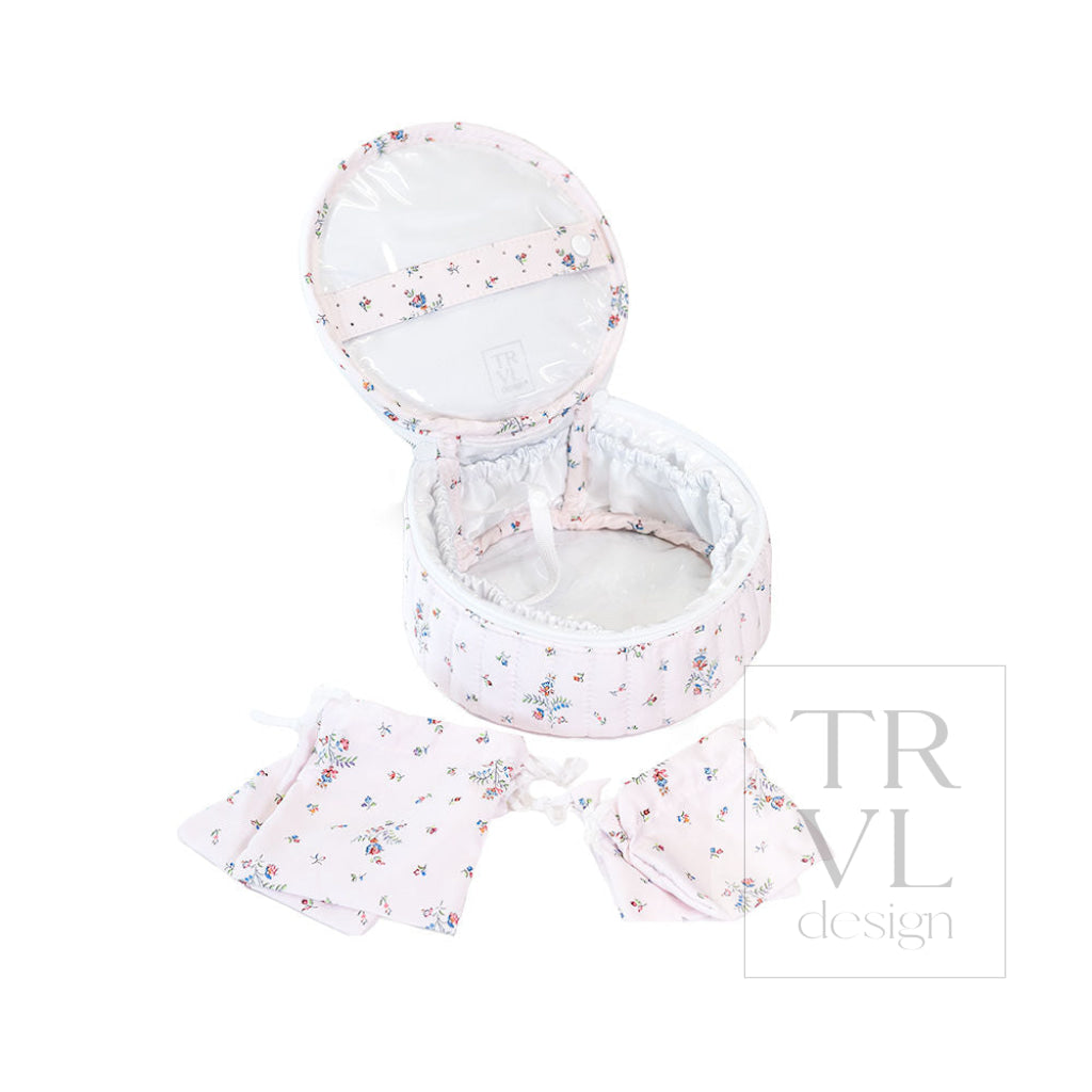 QUILTED JEWEL ROUND - FLEURIE - Jewelry Holders