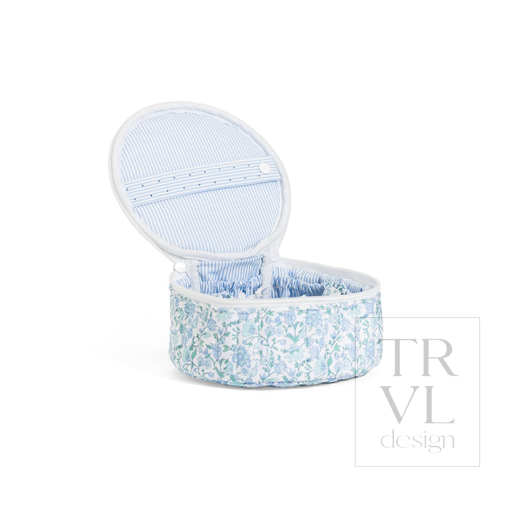 QUILTED JEWEL ROUND - HAMPTONS FLORAL - Jewelry Holders