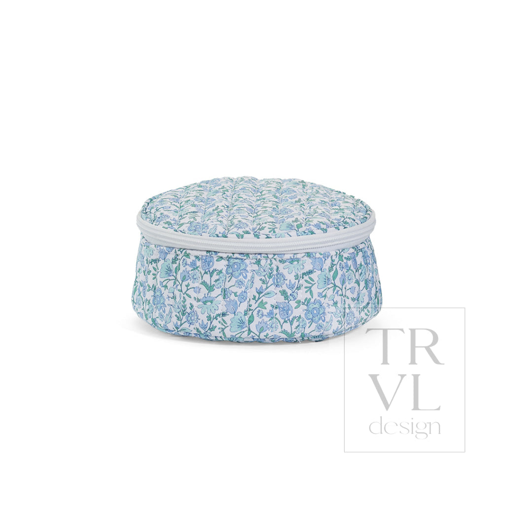 QUILTED JEWEL ROUND - HAMPTONS FLORAL - Jewelry Holders