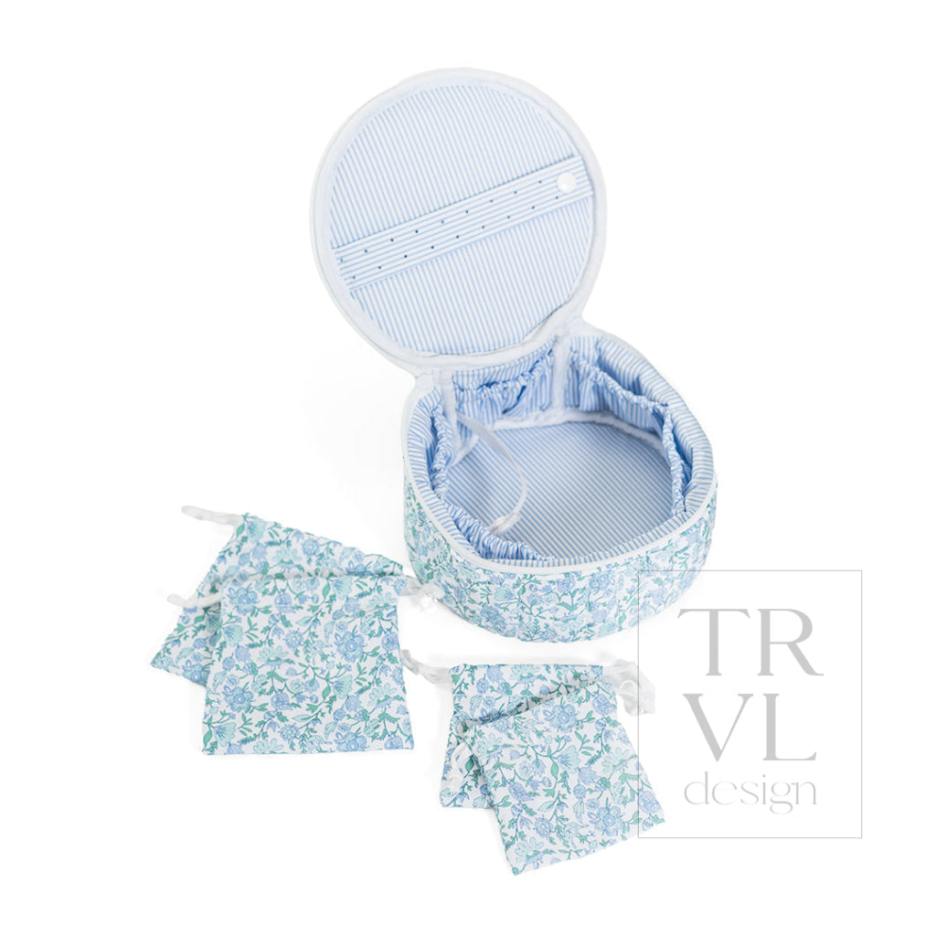 QUILTED JEWEL ROUND - HAMPTONS FLORAL - Jewelry Holders