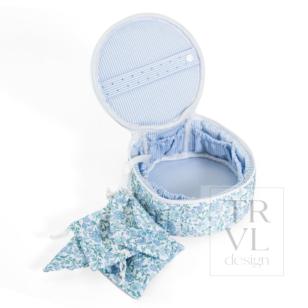 QUILTED JEWEL ROUND - HAMPTONS FLORAL - Jewelry Holders