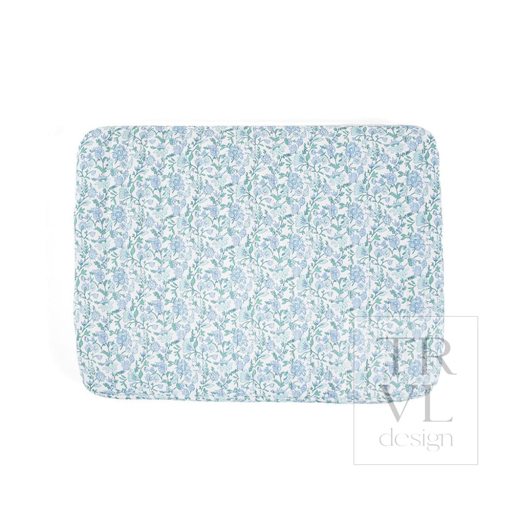 QUILTED LAPTOP SLEEVE - HAMPTONS FLORAL - Travel Pouches
