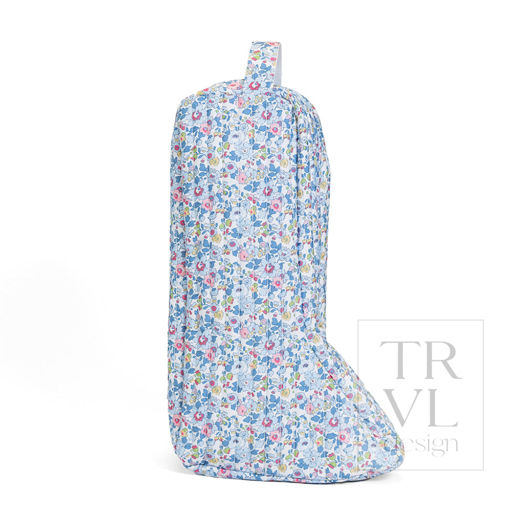 QUILTED LG BOOT BAG - BRIDGEHAMPTON FLORAL - Shoe Bags