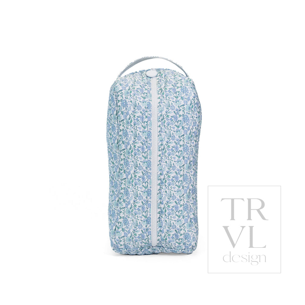 QUILTED MED BOOT BAG - HAMPTONS FLORAL - Shoe Bags