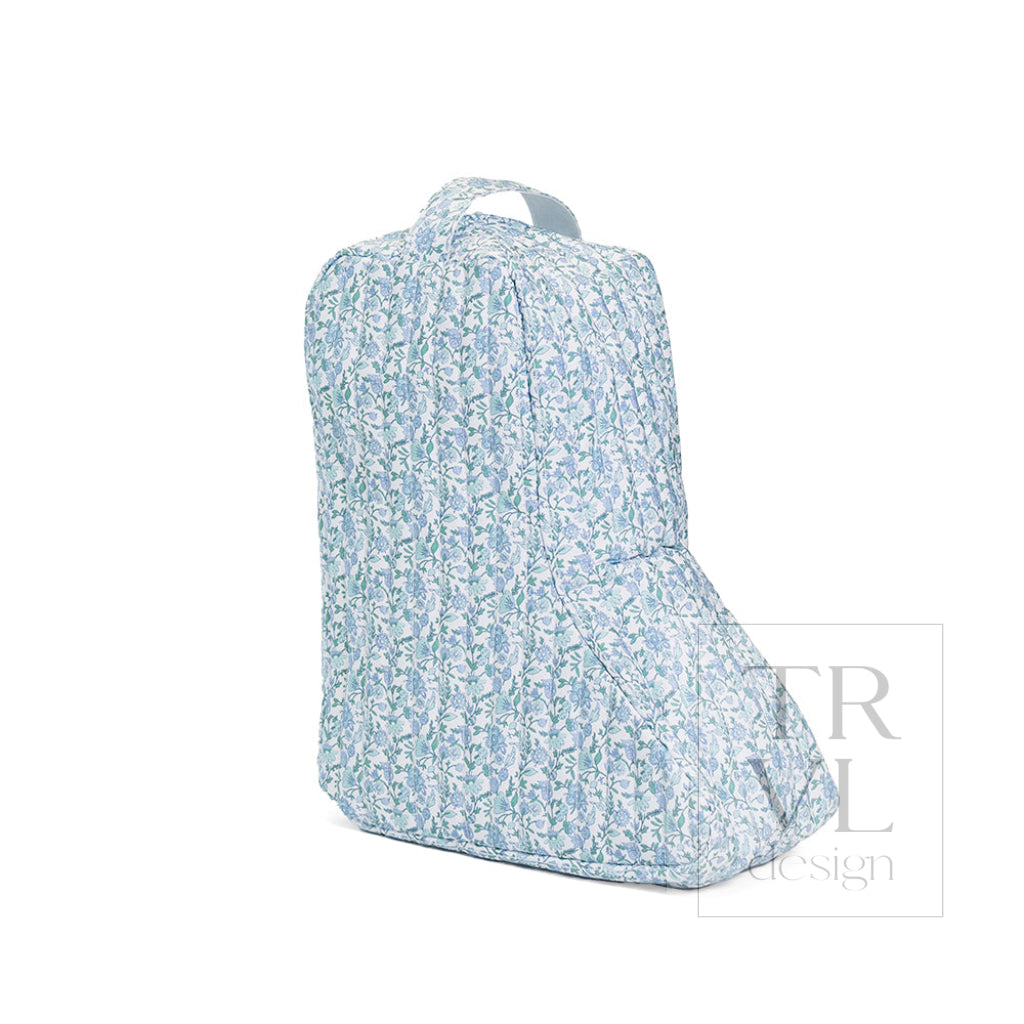 QUILTED MED BOOT BAG - HAMPTONS FLORAL - Shoe Bags