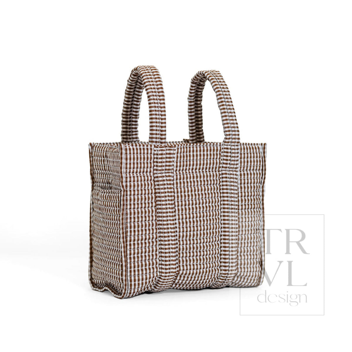QUILTED MINI GO GO TOTE - GINGHAM COCO - Tote Bags