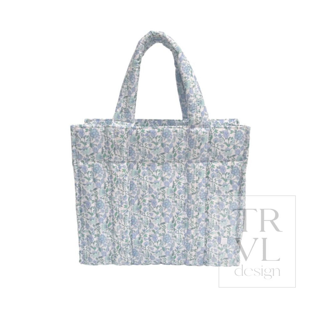 QUILTED MINI GO GO TOTE - HAMPTONS FLORAL - Tote Bags