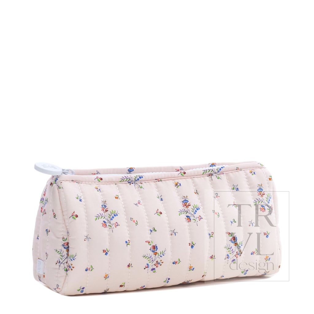 QUILTED POCHETTE BAG - FLEURIE - Cosmetic & Toiletry Bags