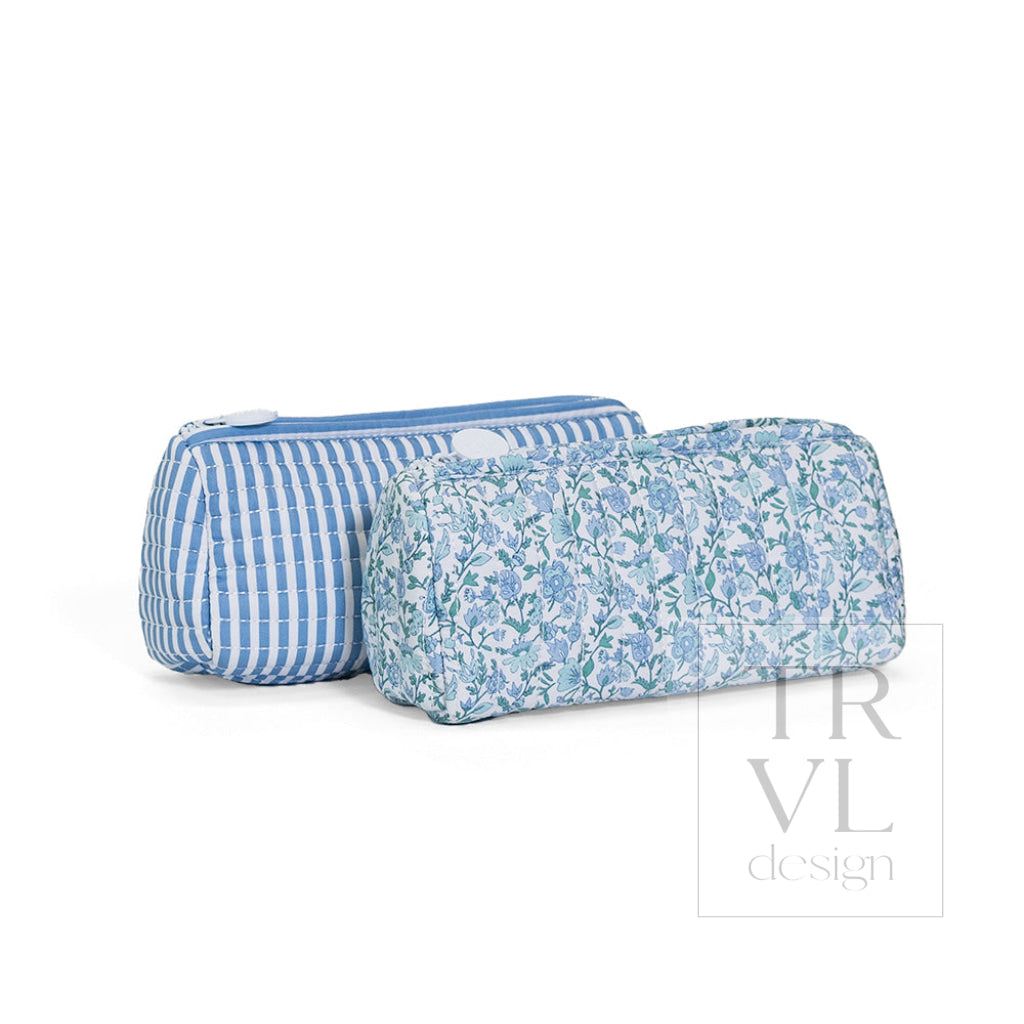 QUILTED POCHETTE BAG - HAMPTONS FLORAL - Cosmetic & Toiletry Bags
