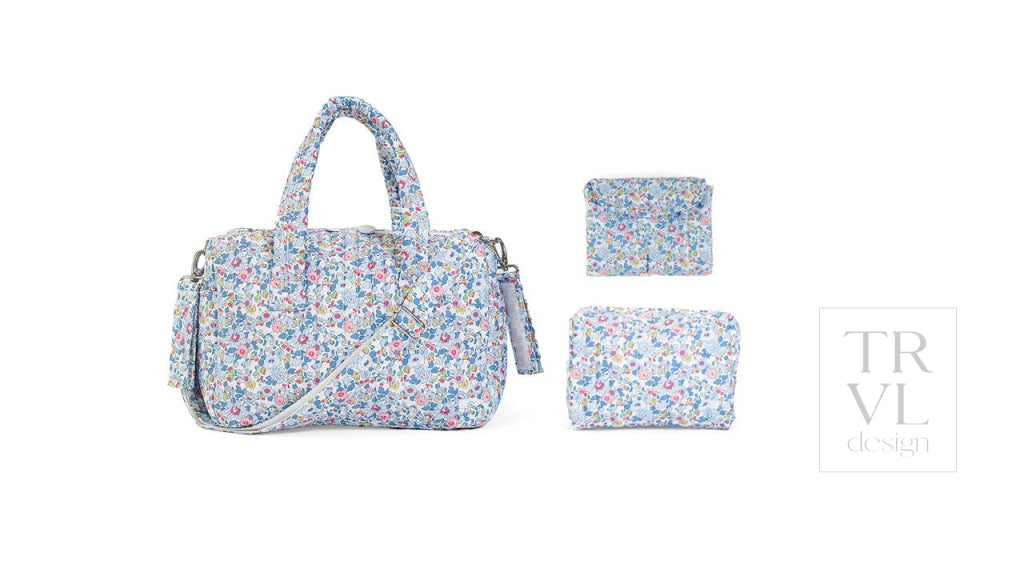 Quilted Stroller Bag Bundle in Bridgehampton Floral + Changer Mat + Everyday (3 Piece) - Baby Gift Sets
