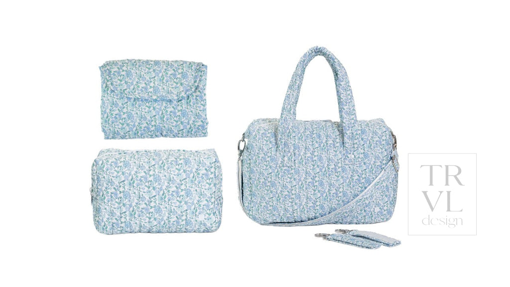 Quilted Stroller Bag Bundle in Hamptons Floral + Changer Mat + Everyday (3 Piece) - Baby Gift Sets