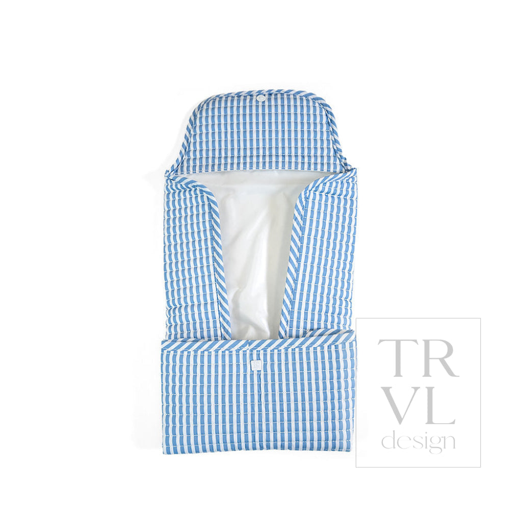 Quilted Stroller Bag Bundle in Pimlico Stripe Chambray + Changer Mat + Everyday (3 Piece) - Baby Gift Sets