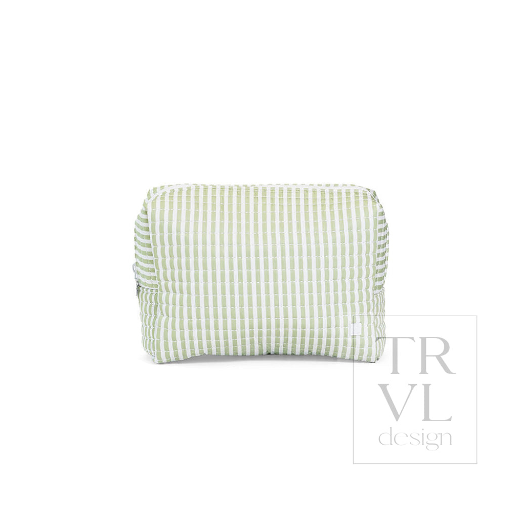Quilted Stroller Bag Bundle in Pimlico Stripe Sage + Changer Mat + Everyday (3 Piece) - Baby Gift Sets