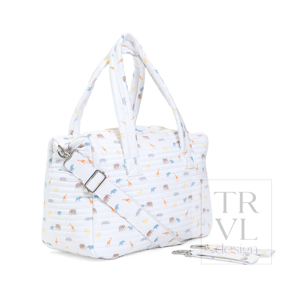 Quilted Stroller Bag Bundle in Safari + Changer Mat + Everyday (3 Piece) - Baby Gift Sets
