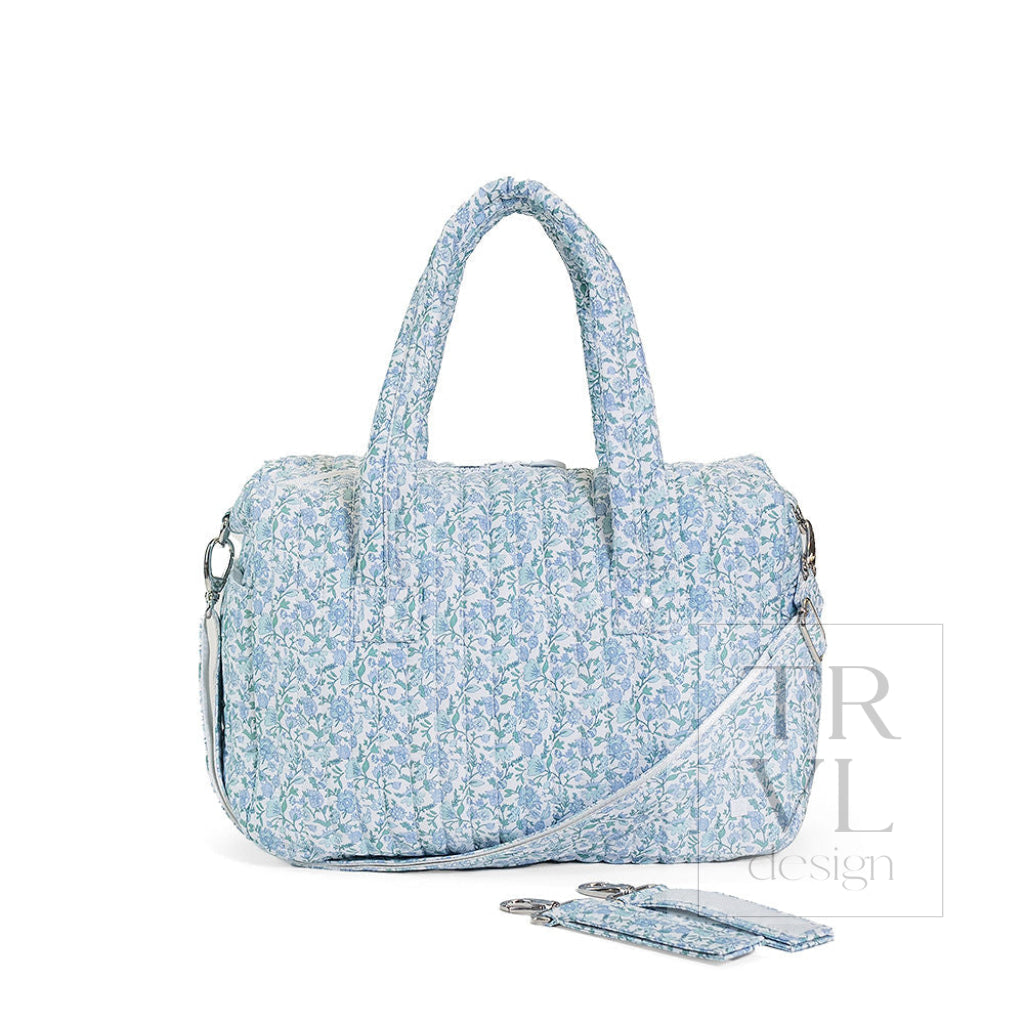 QUILTED STROLLER BAG - HAMPTONS FLORAL - Stroller Travel Bags