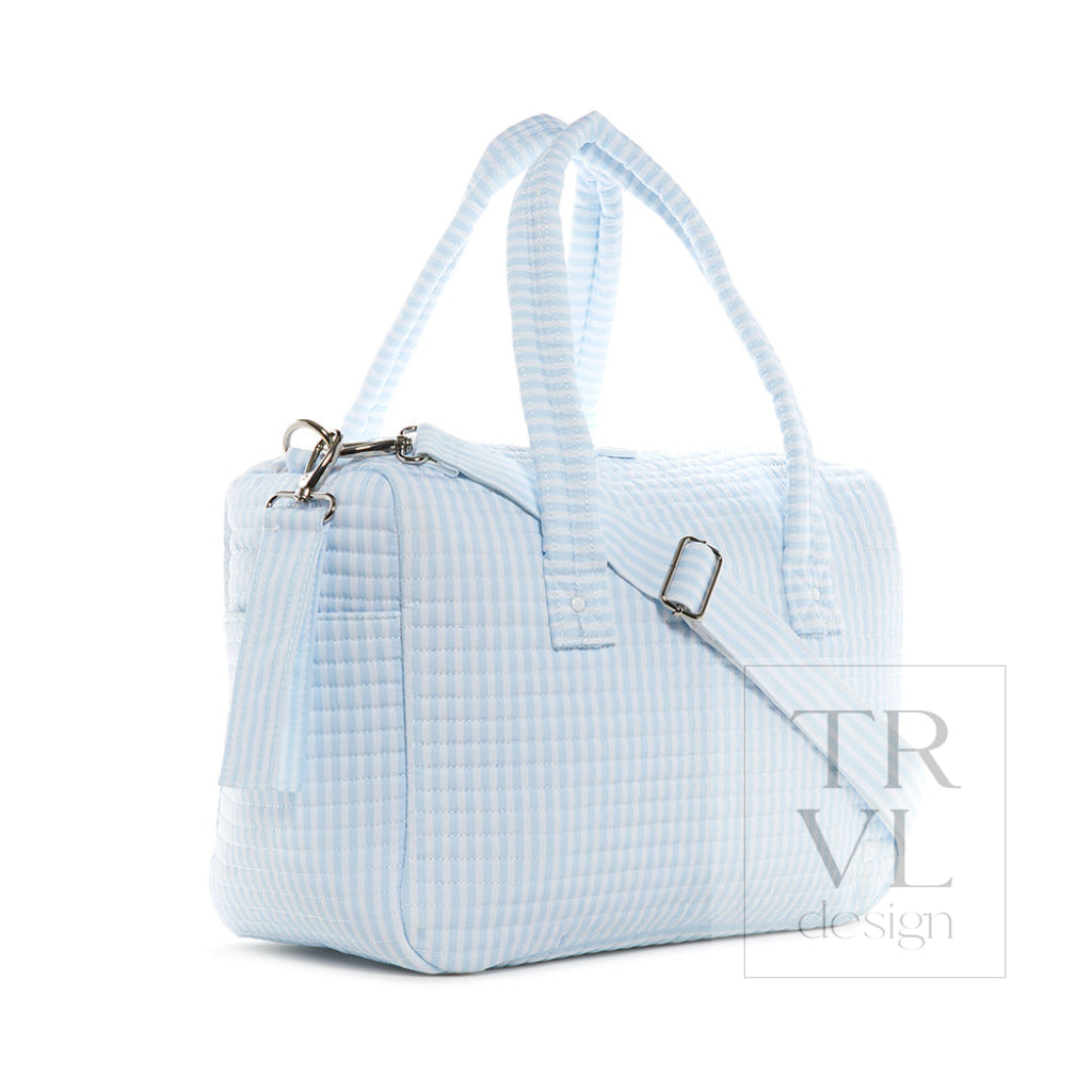 Quilted Stroller Bag - Pimlico Stripe Blue *New!