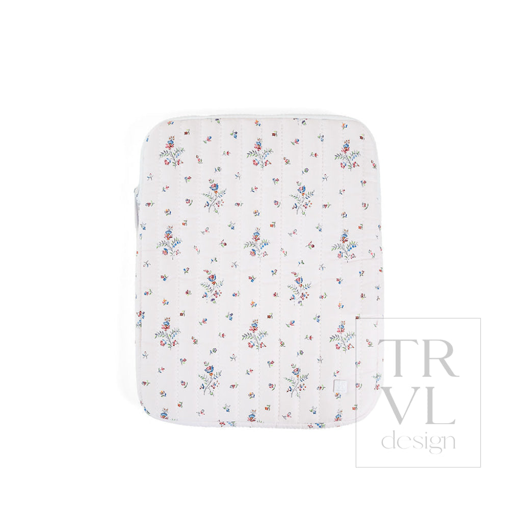 QUILTED TABLET CASE - FLEURIE - Travel Pouches