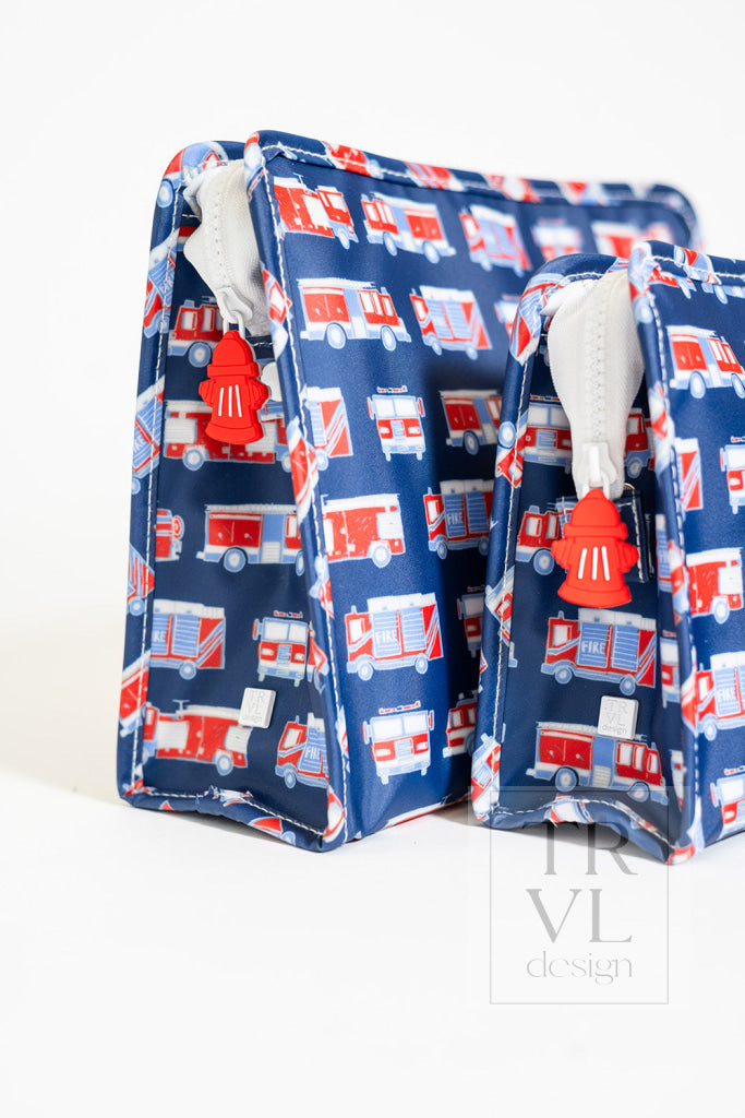ROADIE LARGE Zip Pouch - FIRE ENGINES - Travel Pouches