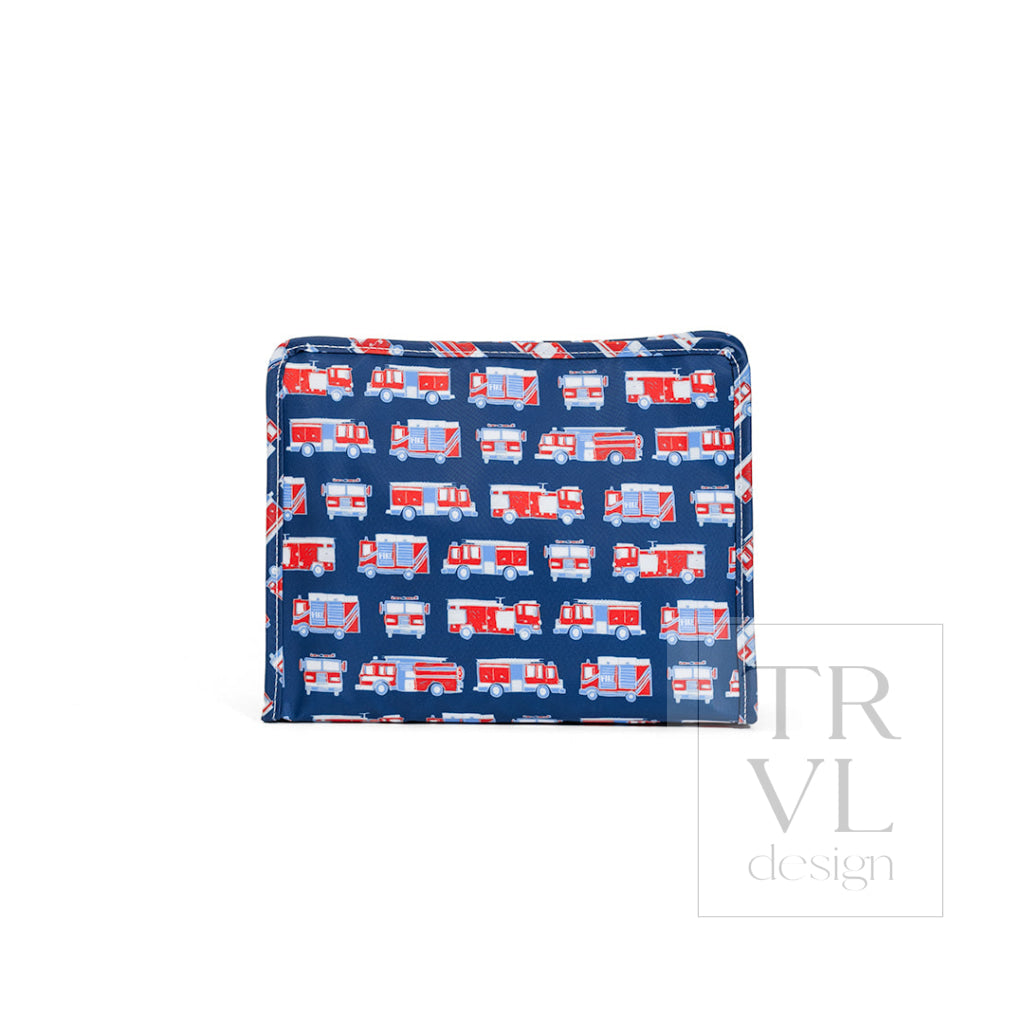 ROADIE LARGE Zip Pouch - FIRE ENGINES - Travel Pouches