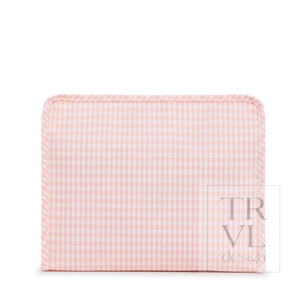 Roadie Large - Gingham Taffy Travel Pouches