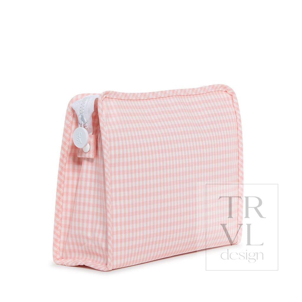 Roadie Large - Gingham Taffy Travel Pouches