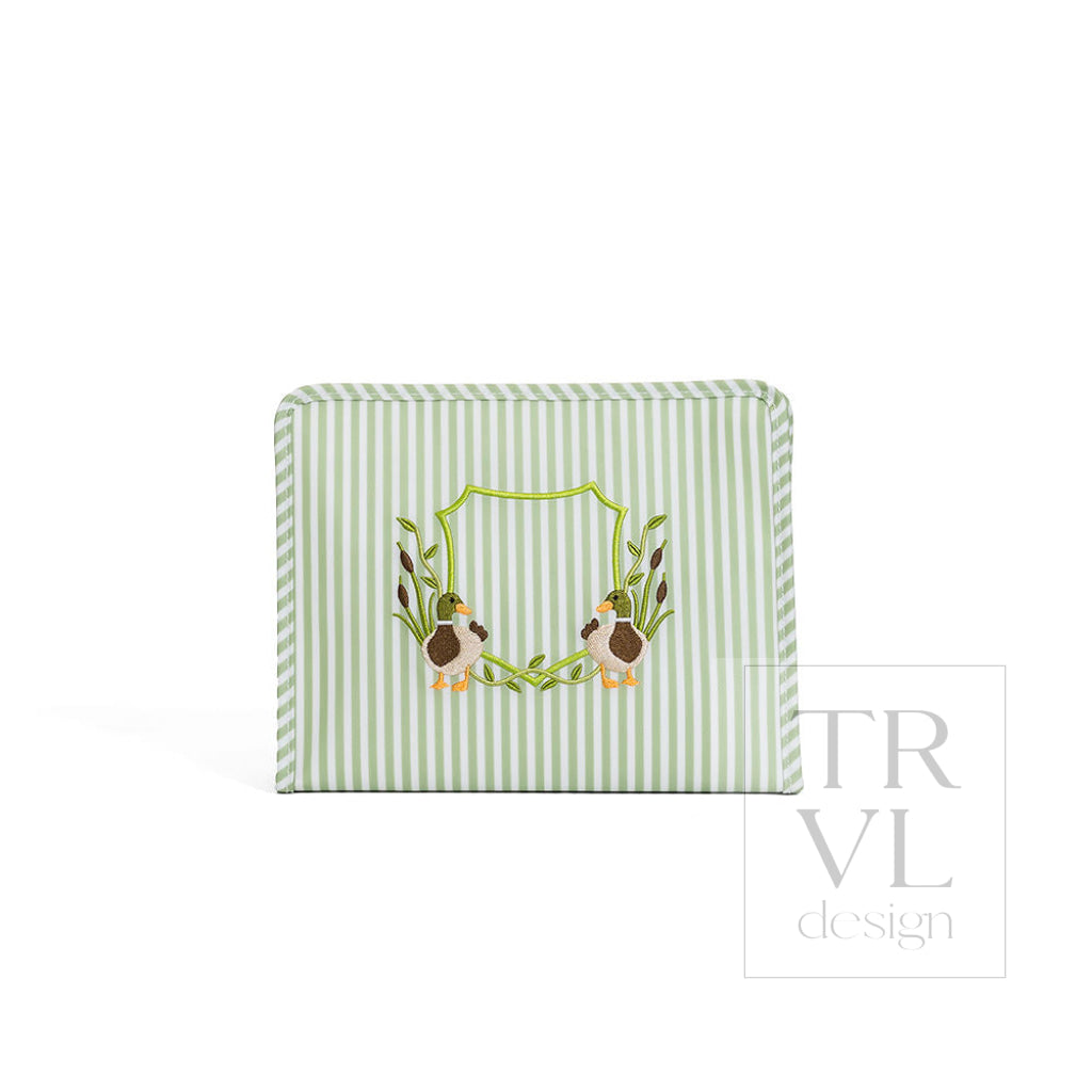 ROADIE LARGE Zip Pouch - PIMLICO DUCK SAGE - Travel Pouches
