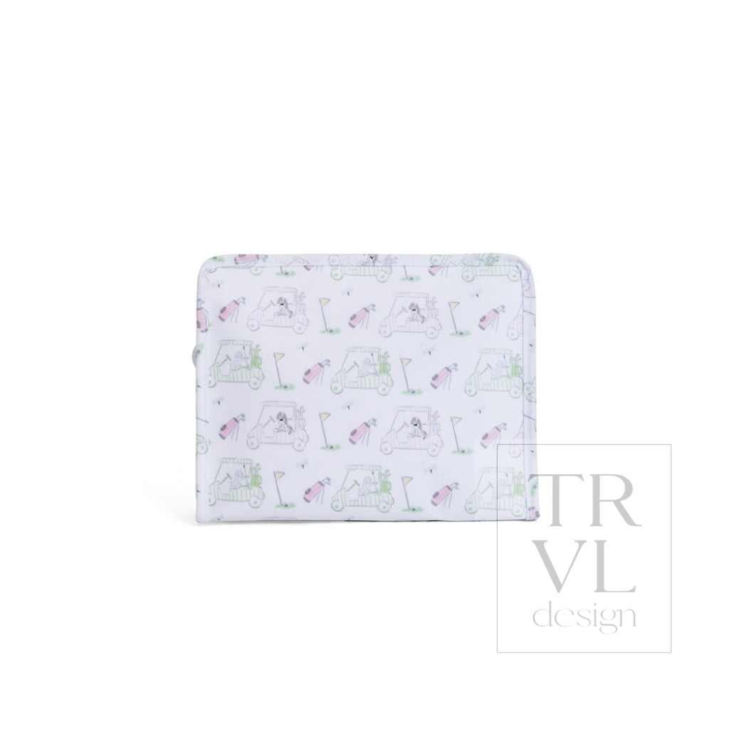 ROADIE LARGE Zip Pouch - PUTT PUTT PINK - Travel Pouches