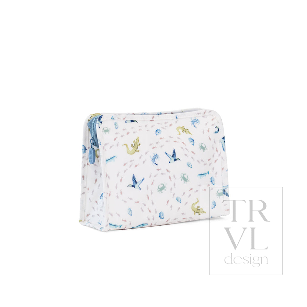 ROADIE MEDIUM Zip Pouch - COASTAL TIDES - Travel Pouches
