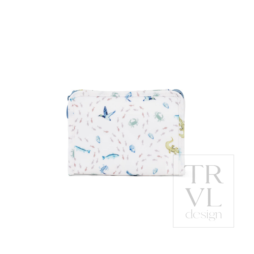 ROADIE MEDIUM Zip Pouch - COASTAL TIDES - Travel Pouches