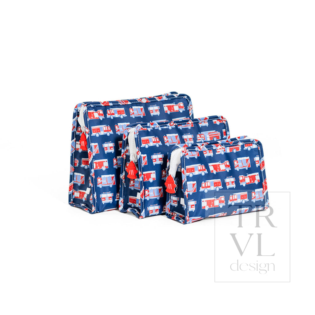 ROADIE MEDIUM Zip Pouch - FIRE ENGINES - Travel Pouches