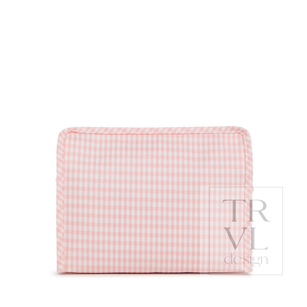 Roadie Medium - Gingham Taffy Travel Pouches