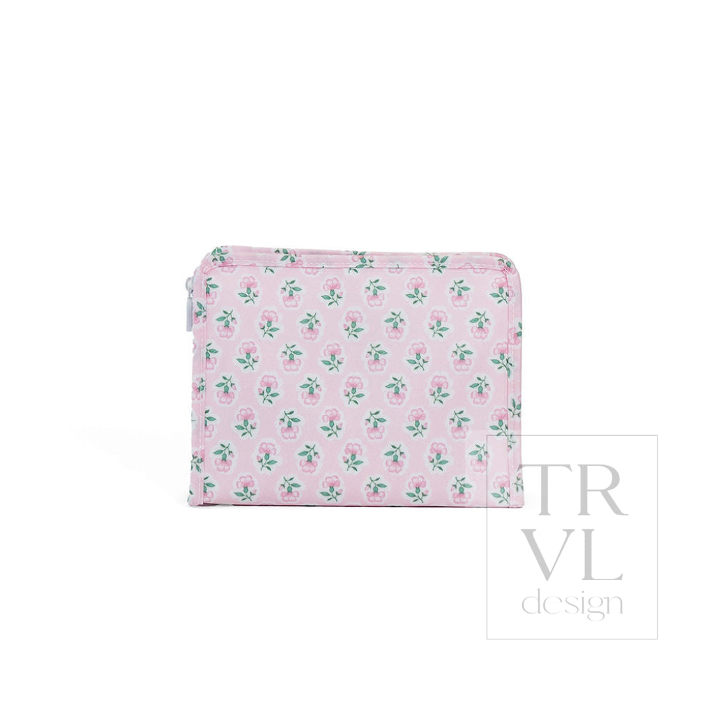 ROADIE MEDIUM Zip Pouch - PETITE FLEUR PINK - Travel Pouches