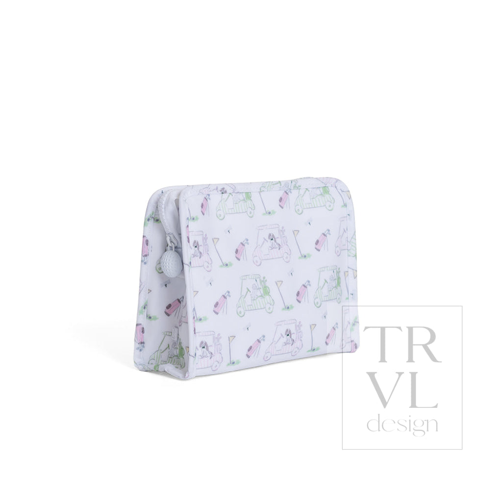ROADIE MEDIUM Zip Pouch - PUTT PUTT PINK - Travel Pouches