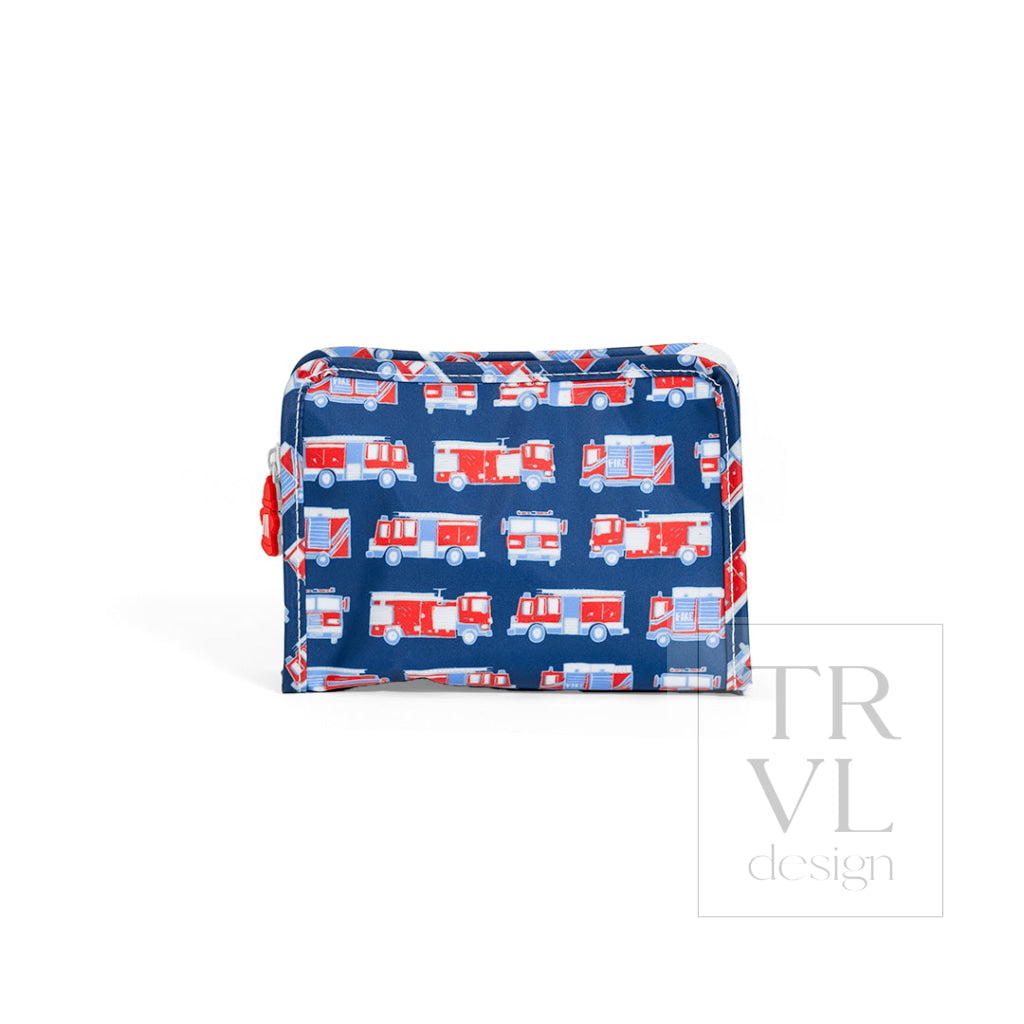 ROADIE SMALL Zip Pouch - FIRE ENGINES - Travel Pouches