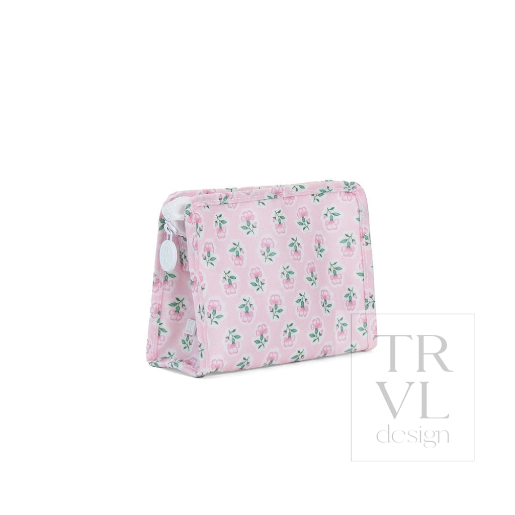 ROADIE SMALL Zip Pouch - PETITE FLEUR PINK - Travel Pouches