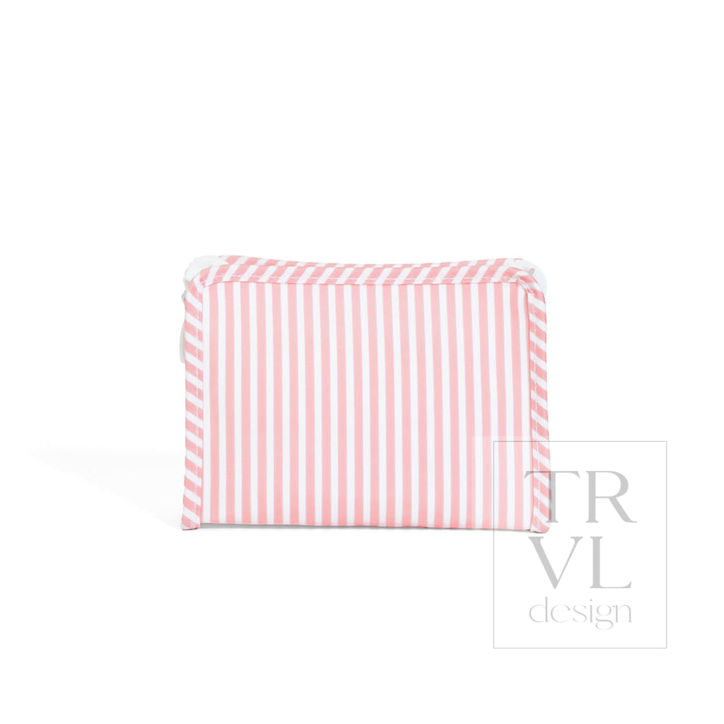 ROADIE SMALL Zip Pouch - PIMLICO STRIPE DUSTY ROSE - Travel Pouches