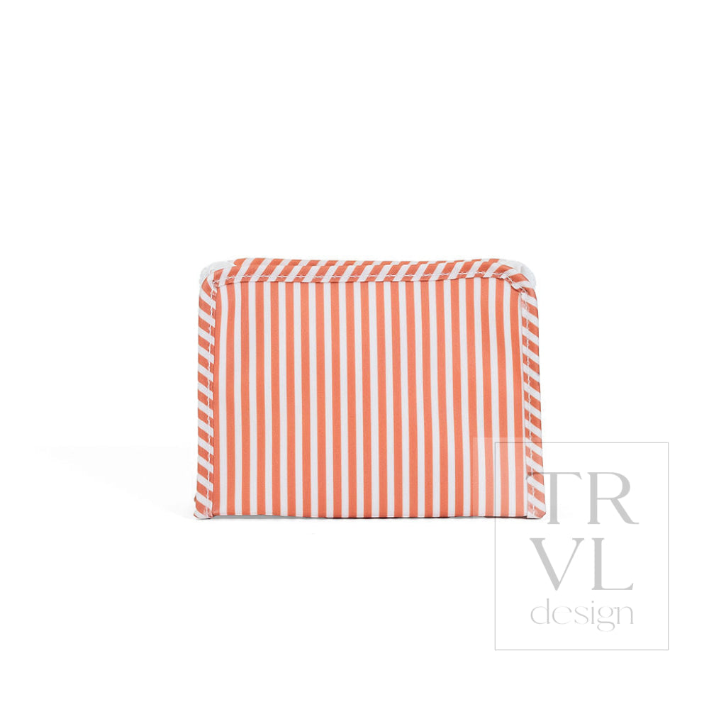 ROADIE SMALL Zip Pouch - PIMLICO STRIPE RUST - Travel Pouches