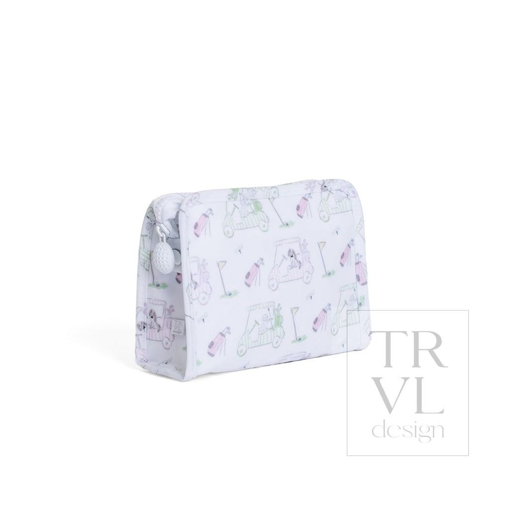 ROADIE SMALL Zip Pouch - PUTT PUTT PINK - Travel Pouches