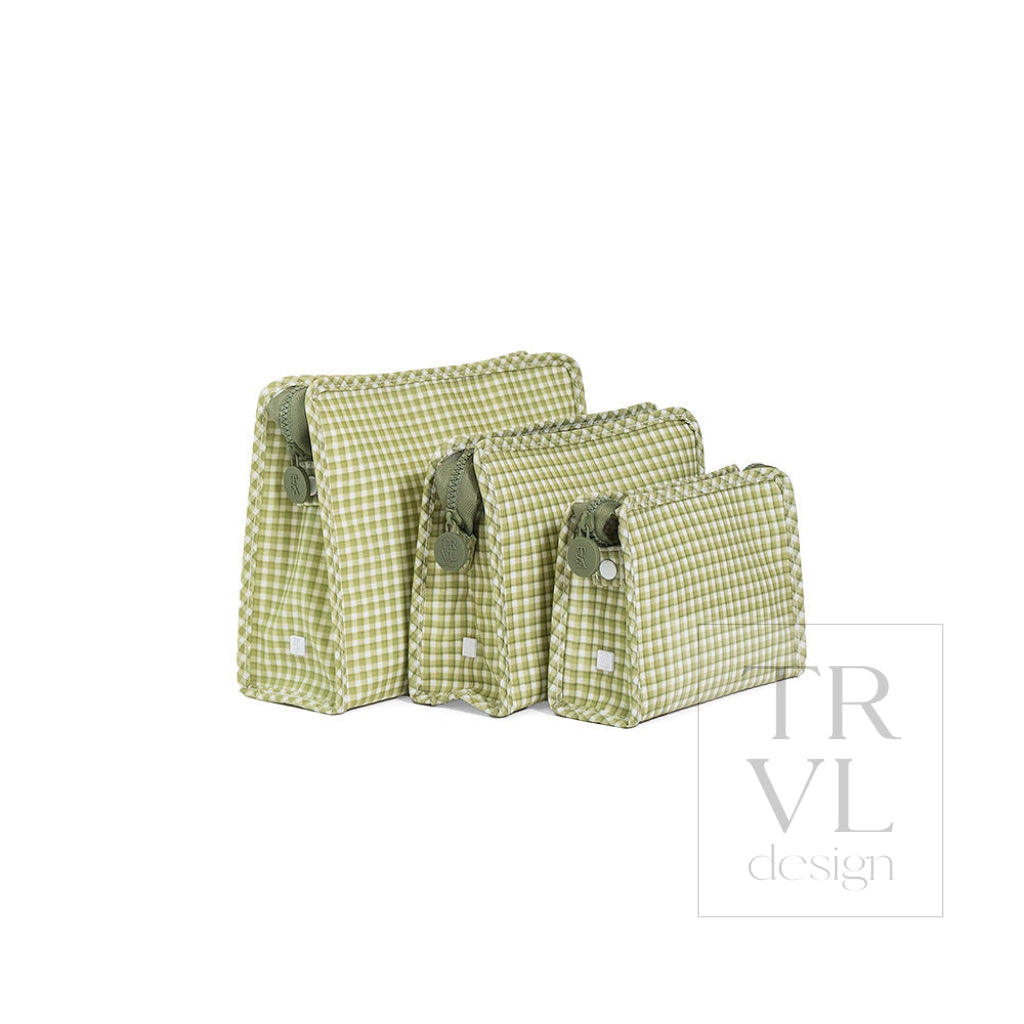 ROADIE SMALL Zip Pouch - RODEO CHECK CACTUS - Travel Pouches