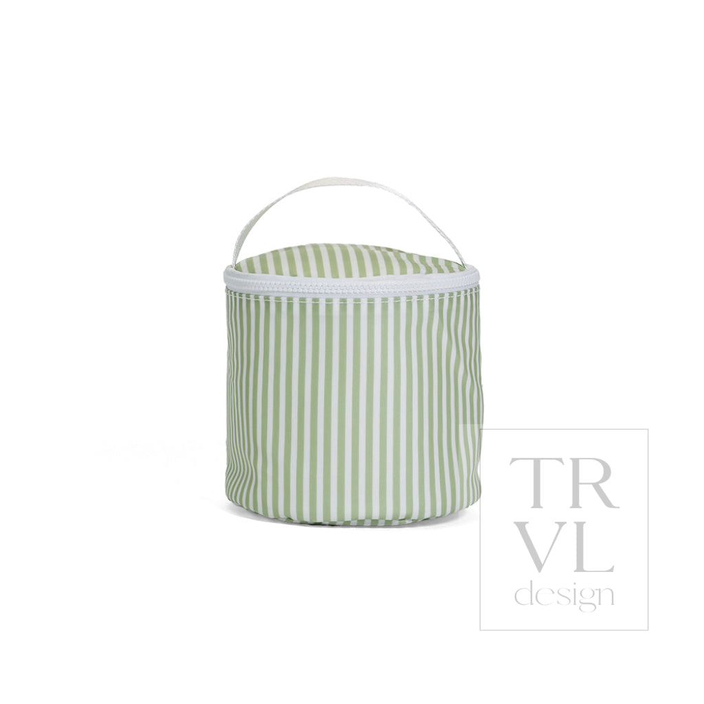 SNACK BAG - PIMLICO STRIPE SAGE *4PC PRE-PACK - Snack Bag