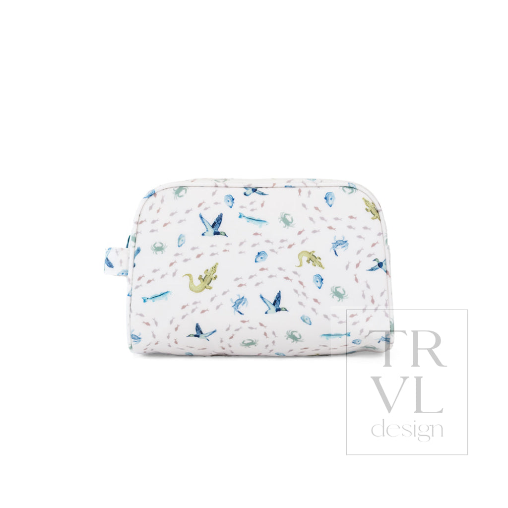 STOWAWAY Toiletry Bag - COASTAL TIDES - Cosmetic & Toiletry Bags